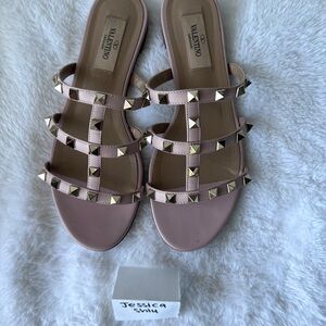Valentino Garavani Rockstud Slide Sandal Size EU 35.5